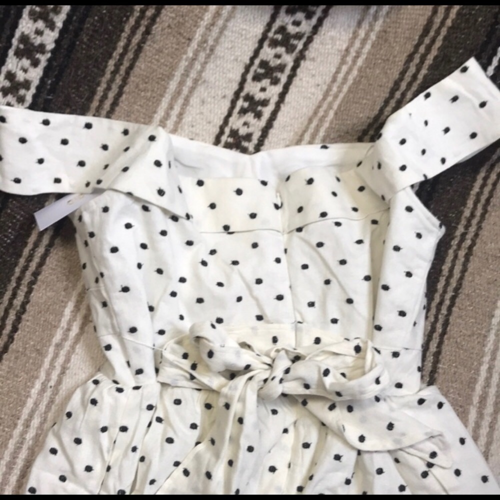 WAYF Capri Knot Cutout Polka Dot Fit & Flare Dress - Picture 4 of 8